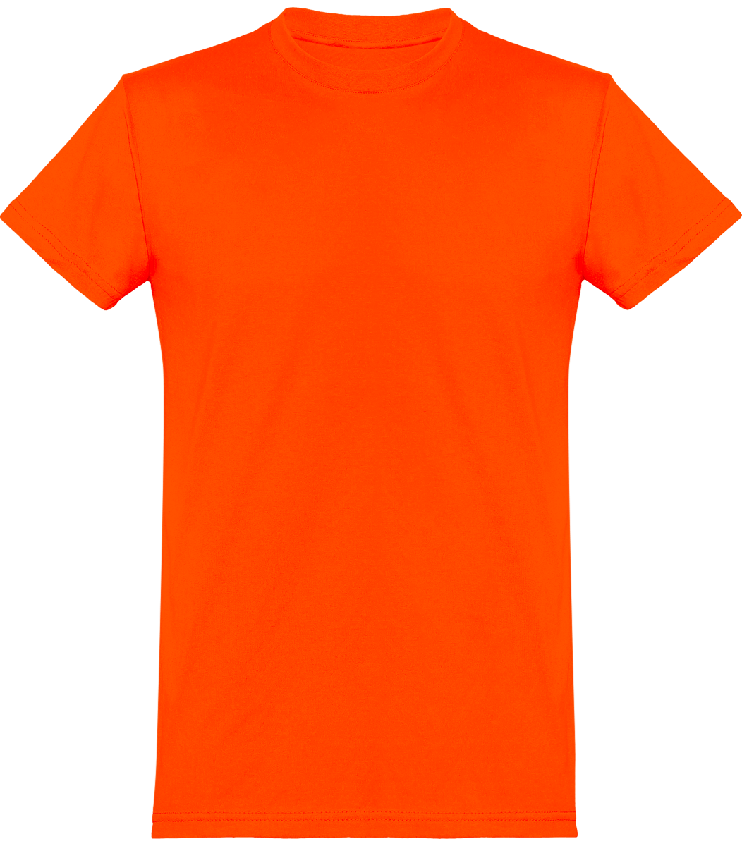 Tee-Shirt Homme Coupe Basique 100% Coton À Personnaliser Orange