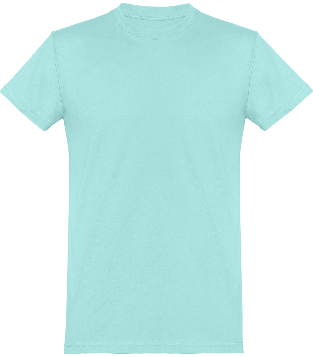 Camiseta Básica Hombre Manga Corta Personalizada En Bordado O Estampado | Tunetoo Turquoise
