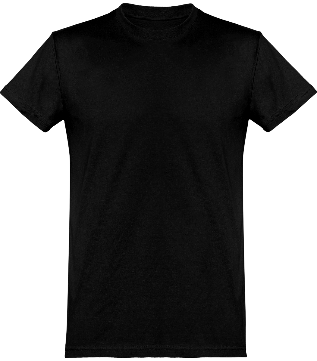 Tee-Shirt Homme Coupe Basique 100% Coton À Personnaliser Black