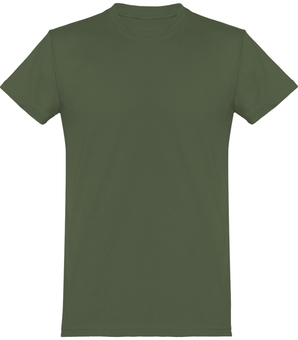 Camiseta Básica Hombre Manga Corta Personalizada En Bordado O Estampado | Tunetoo Millennial Khaki