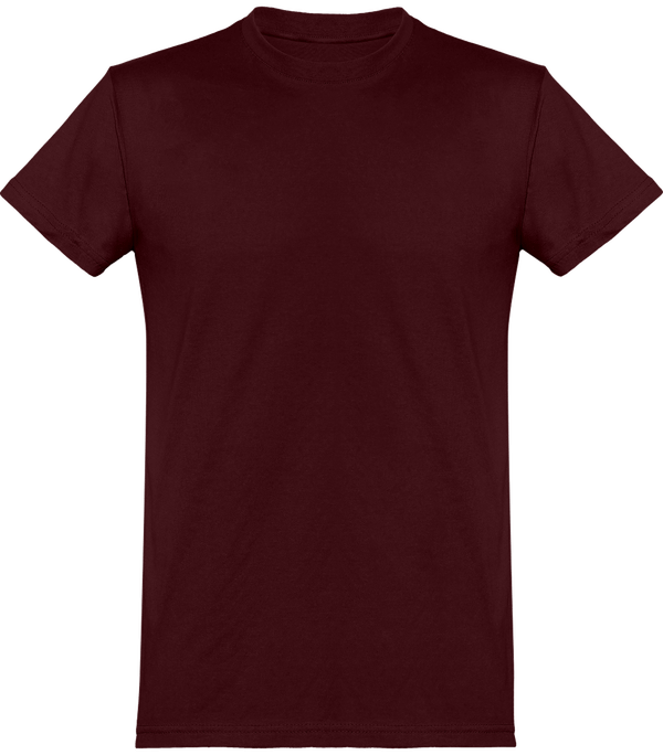 Men's T-Shirt Basic Cut 100% Cotton To Customise Burgundy