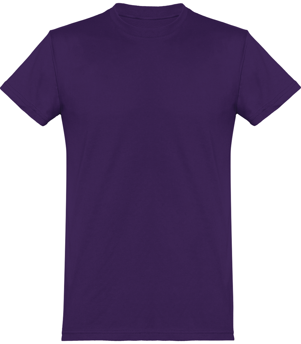 Camiseta Básica Hombre Manga Corta Personalizada En Bordado O Estampado | Tunetoo Radiant Purple