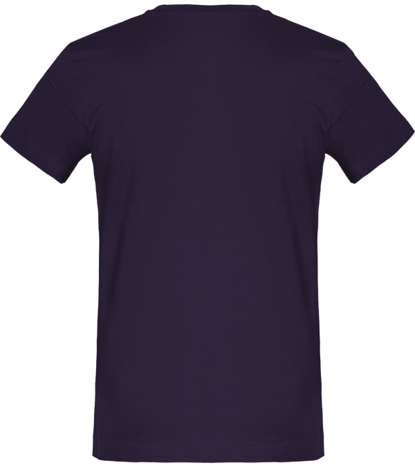 Tee shirt homme col rond manches courtes classique 150 gr dos Urban Purple