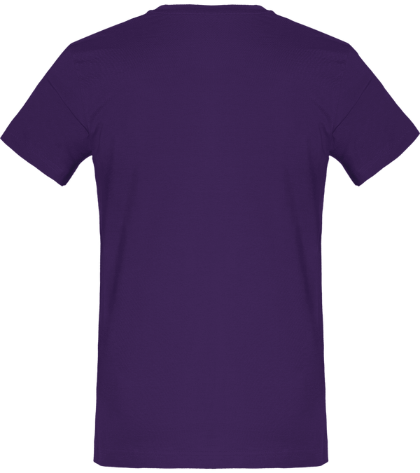 Tee shirt homme col rond manches courtes classique 150 gr dos Radiant Purple