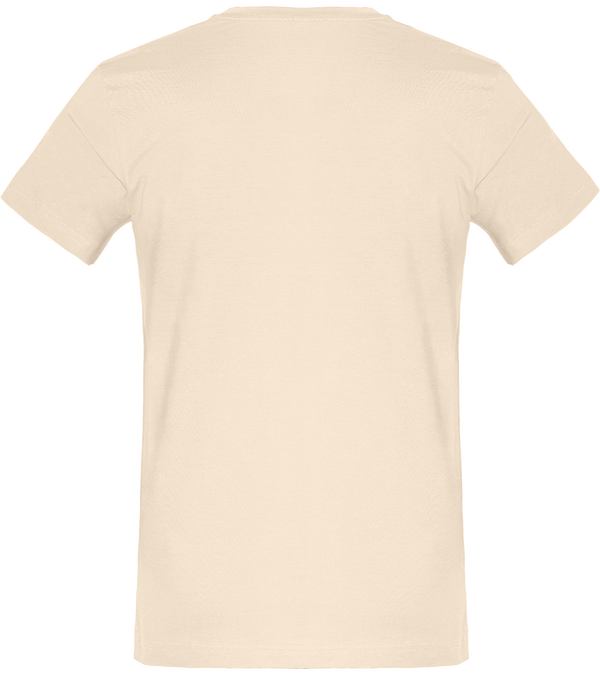 Tee shirt homme col rond manches courtes classique 150 gr dos Natural