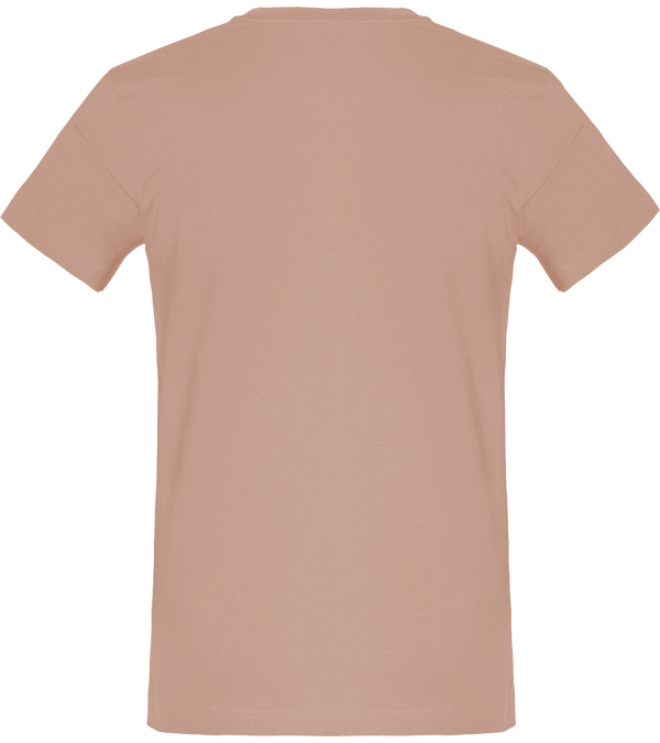 Tee shirt homme col rond manches courtes classique 150 gr dos Millennial Pink