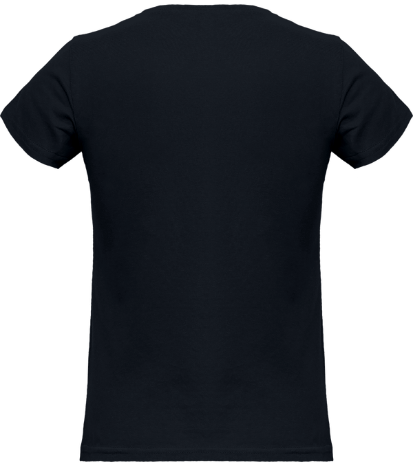 Tee shirt femme col rond manches courtes classique 150gr dos Urban Navy