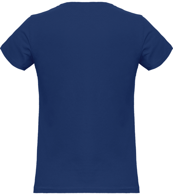 Tee shirt femme col rond manches courtes classique 150gr dos Royal Blue