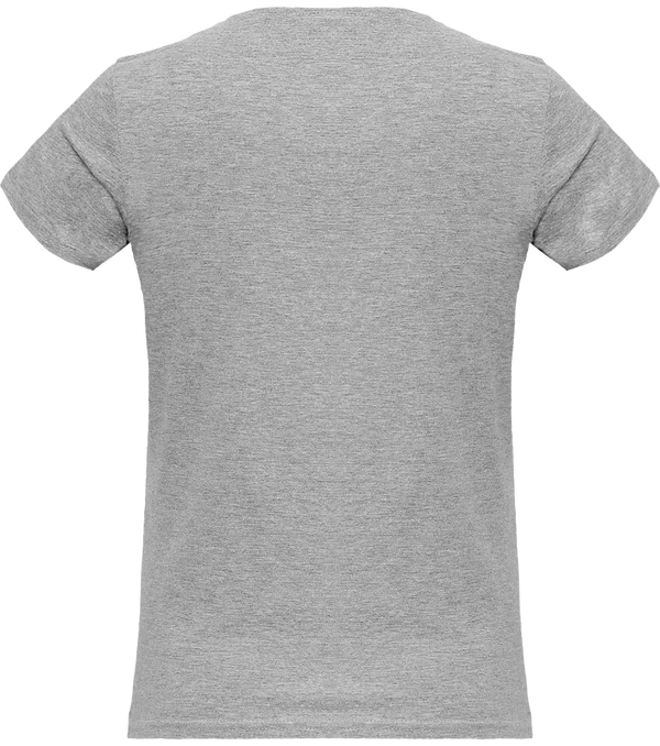 Tee shirt femme col rond manches courtes classique 150gr dos Sport Grey