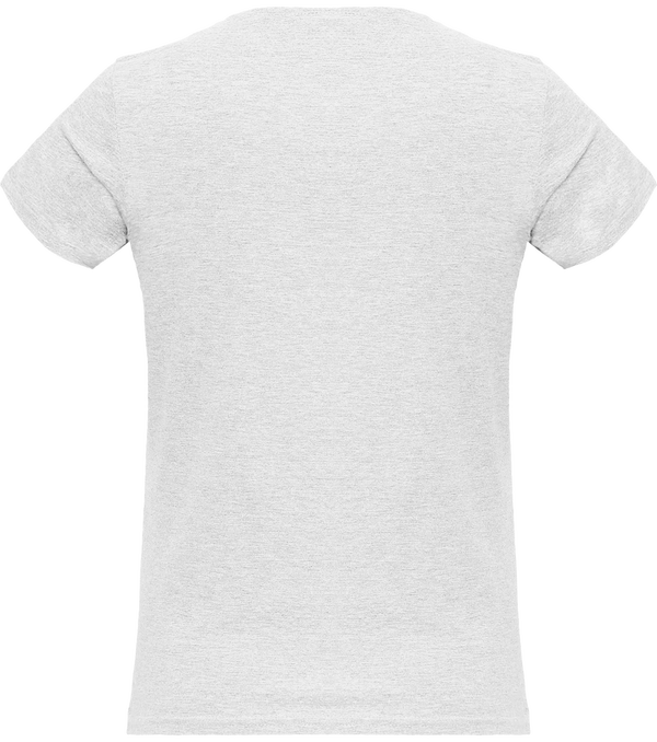 Tee shirt femme col rond manches courtes classique 150gr dos Ash