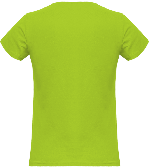 Tee shirt femme col rond manches courtes classique 150gr dos Orchid Green