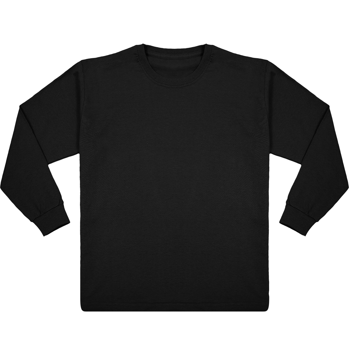 Long-Sleeved T-Shirt For Children To Customize Black