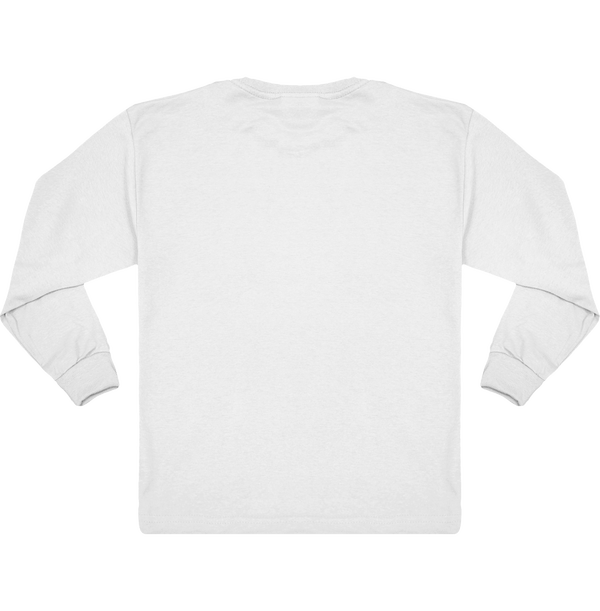 Tee shirt enfant manches longues dos White