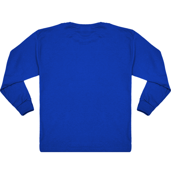 Tee shirt enfant manches longues dos Royal Blue