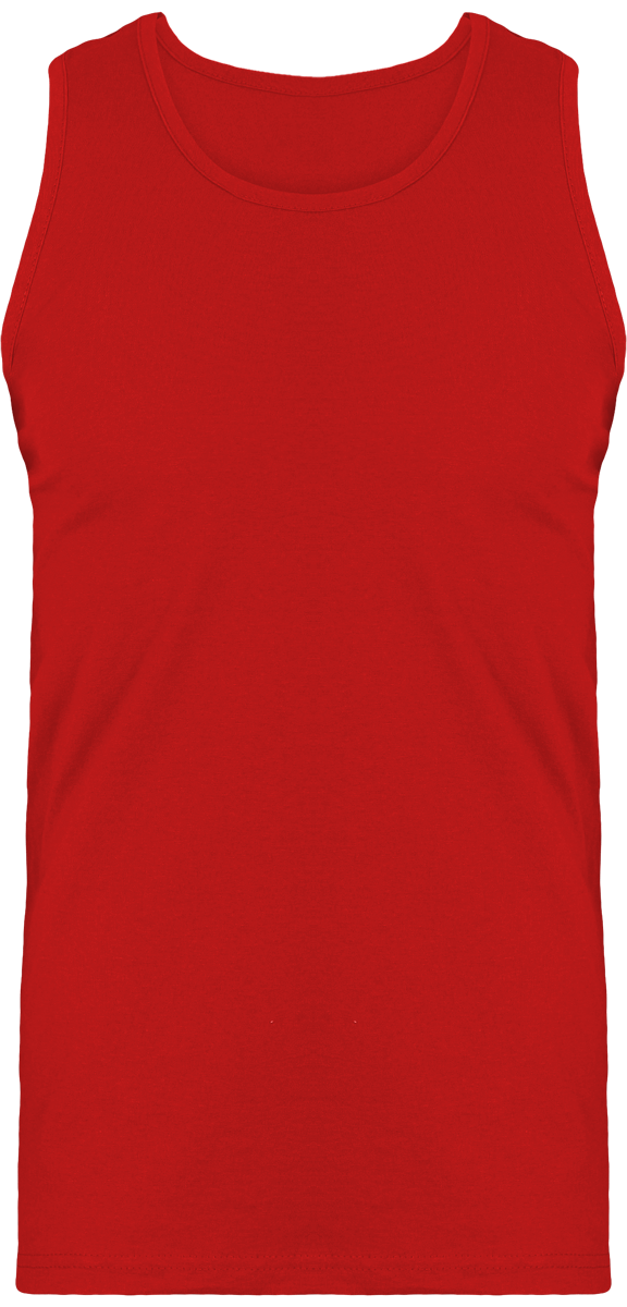 Camiseta 100% Algodón De Calidad Superior De Tirantes Para Hombres Red