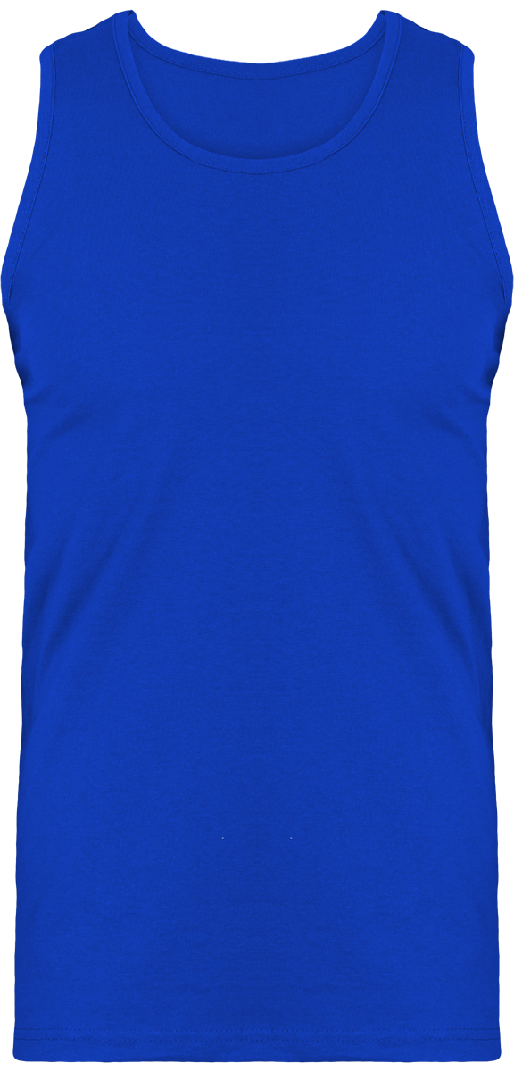 Camiseta 100% Algodón De Calidad Superior De Tirantes Para Hombres Royal Blue