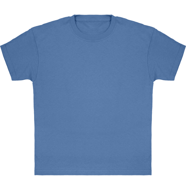 Camiseta Clásica De Niño Personalizada En Algodón 100% Azure Blue