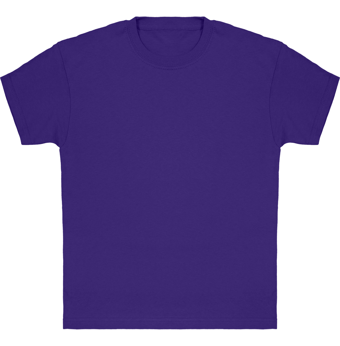 Classic Cotton T-Shirt For Kids To Customise Purple