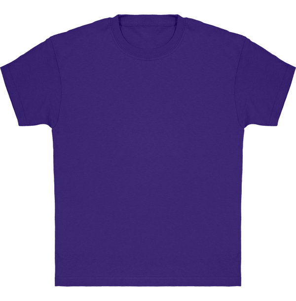 Camiseta Clásica De Niño Personalizada En Algodón 100% Purple