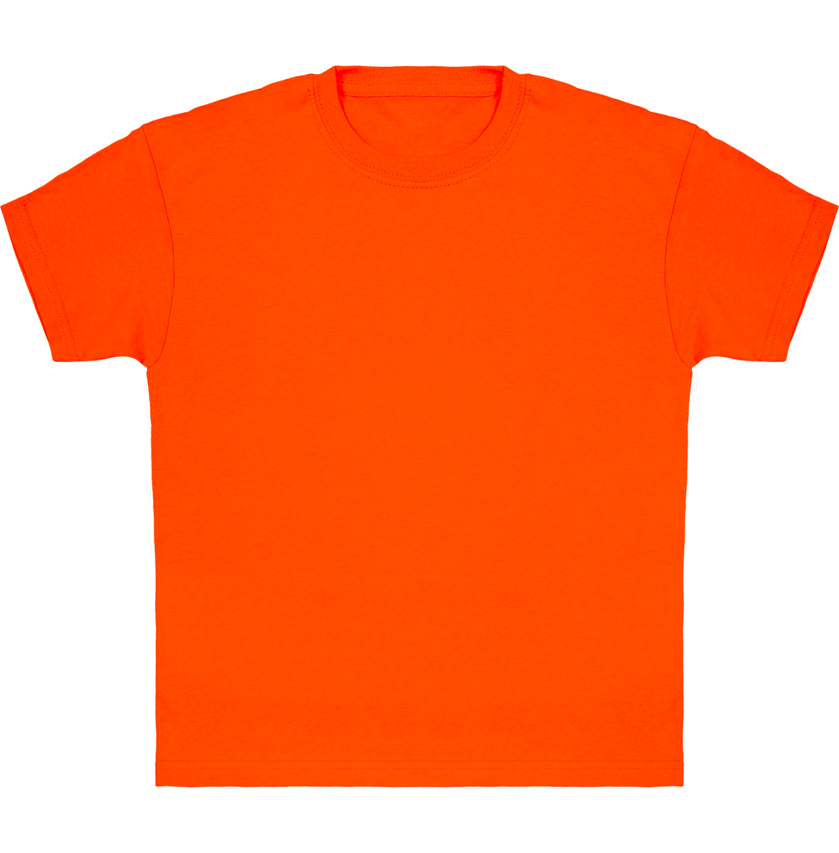 T-Shirt En Coton Classique Pour Enfant À Personnaliser Orange