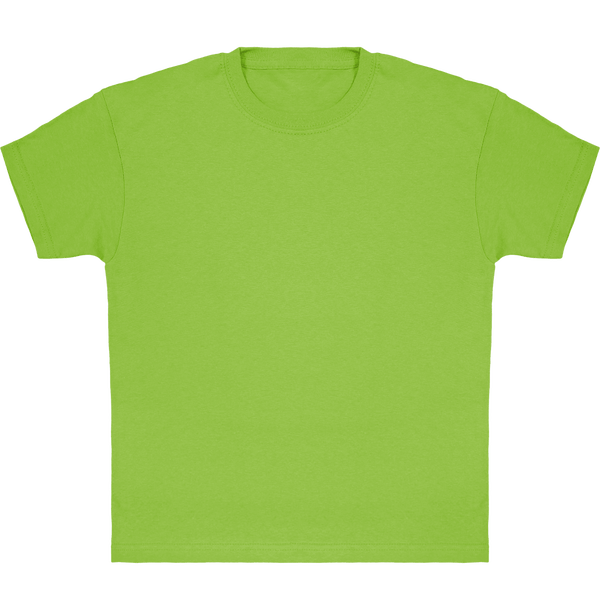 Camiseta Clásica De Niño Personalizada En Algodón 100% Lime