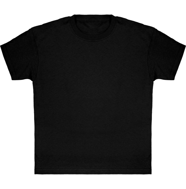 Camiseta Clásica De Niño Personalizada En Algodón 100% Black