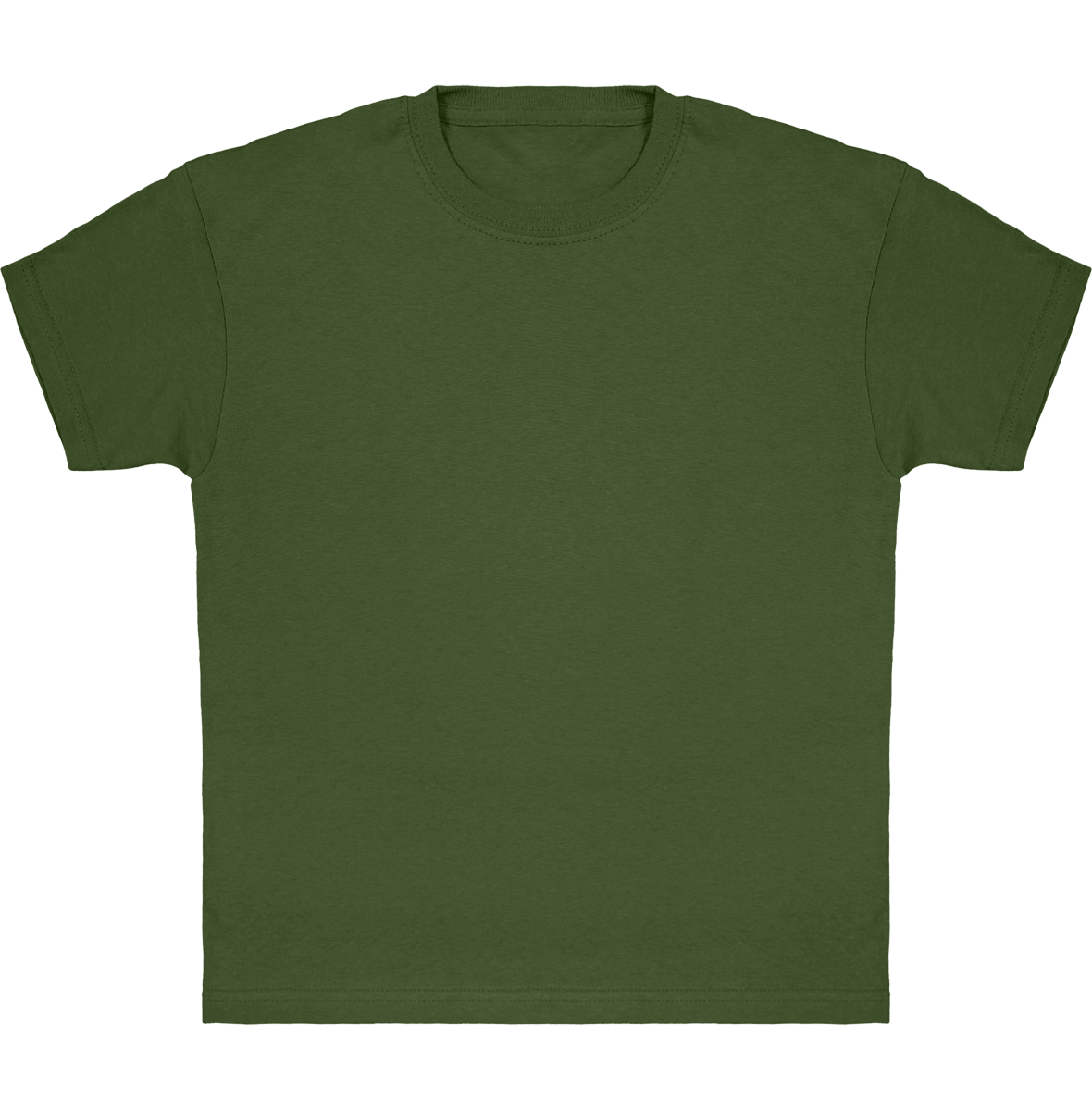 Classic Cotton T-Shirt For Kids To Customise Classic Olive