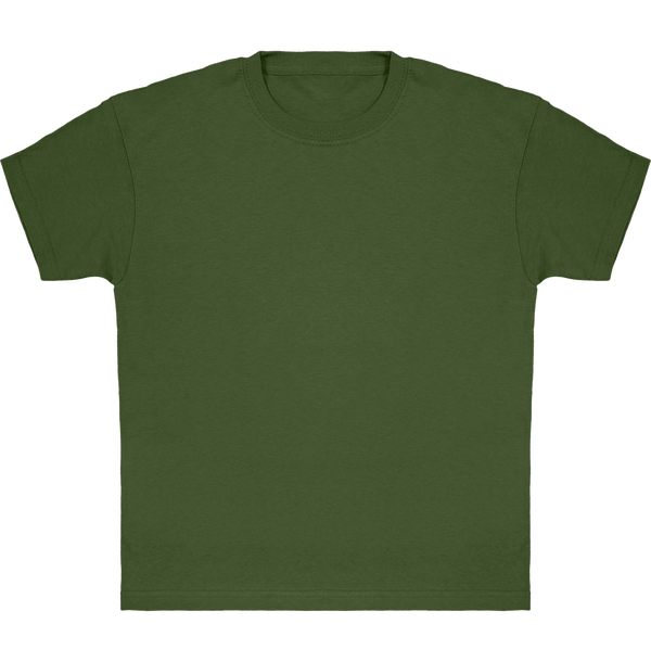 Klassisches Baumwoll-T-Shirt Für Kinder Zur Personalisierung Classic Olive