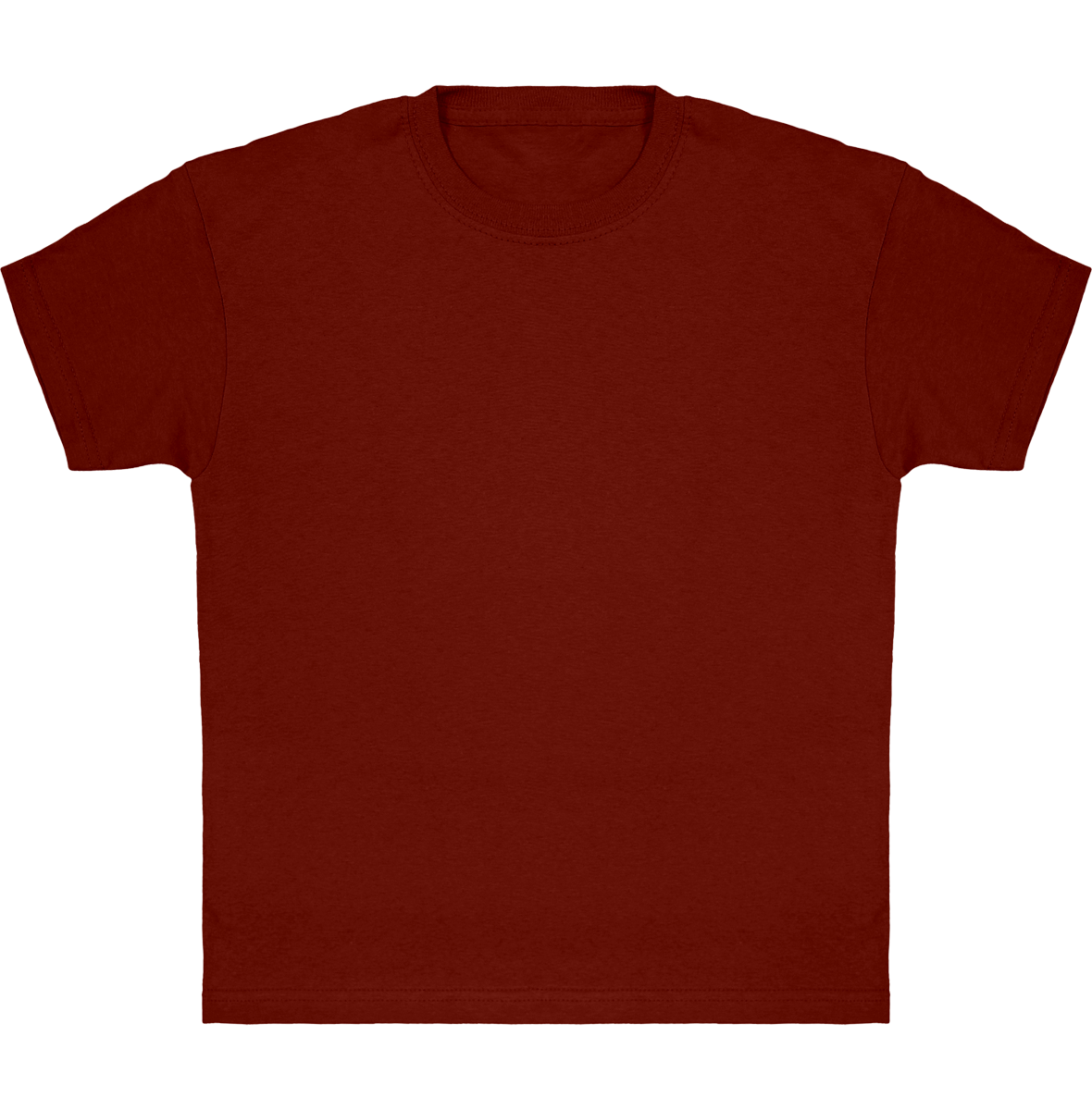 Camiseta Clásica De Niño Personalizada En Algodón 100% Brick Red