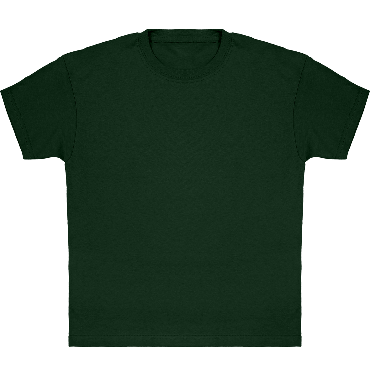 Camiseta Clásica De Niño Personalizada En Algodón 100% Bottle Green