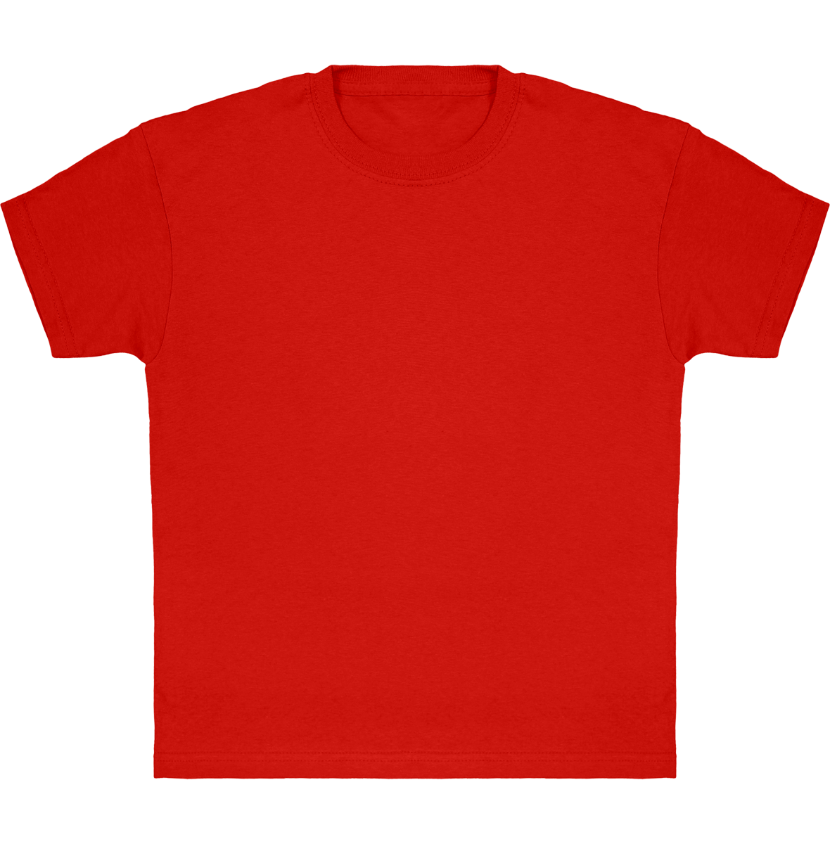 Classic Cotton T-Shirt For Kids To Customise Red