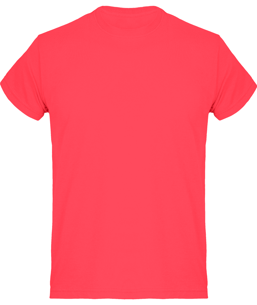 Camiseta Básica De Algodón Para Hombres, Ideal Para Personalización Fuchsia
