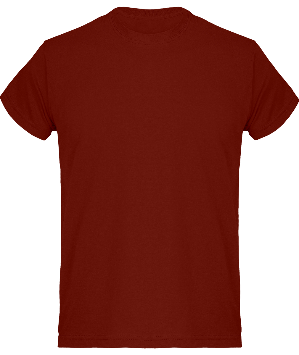 Grundlegendes Baumwoll-T-Shirt Für Männer, Ideal Zur Personalisierung Brick Red