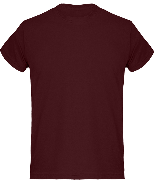 Camiseta Básica De Algodón Para Hombres, Ideal Para Personalización Burgundy