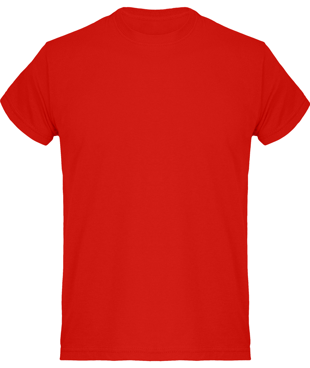 Camiseta Básica De Algodón Para Hombres, Ideal Para Personalización Brick Red