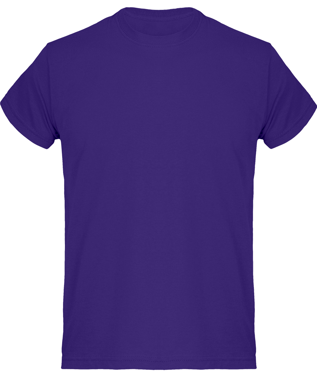 T-Shirt Basique En Coton Pour Homme Idéal Pour La Personnalisation Purple