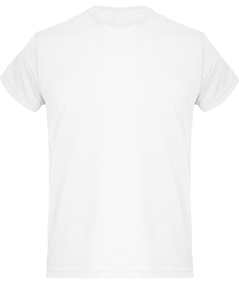 T-Shirt Basique En Coton Pour Homme Idéal Pour La Personnalisation White