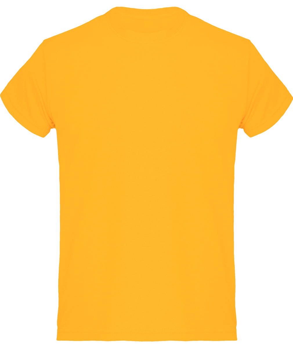 Basic Cotton T-Shirt For Men Ideal For Customization Sunflower Yellow