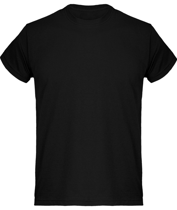 Camiseta Básica De Algodón Para Hombres, Ideal Para Personalización Black