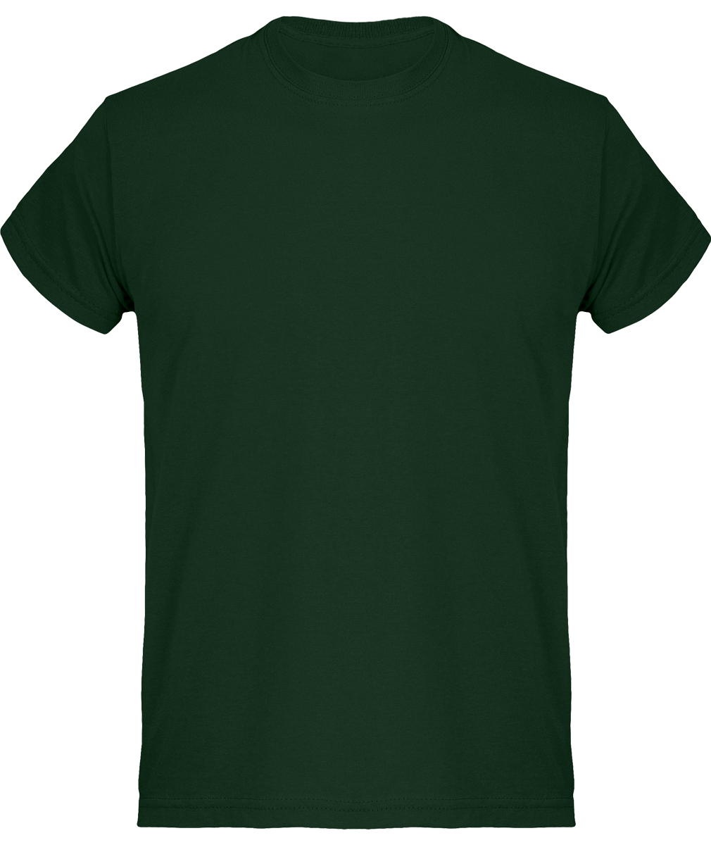 Basic Cotton T-Shirt For Men Ideal For Customization Bottle Green