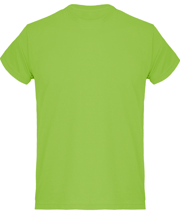 Camiseta Básica De Algodón Para Hombres, Ideal Para Personalización Lime
