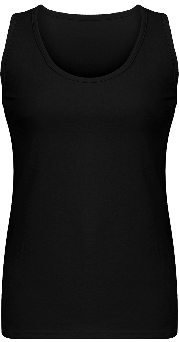 Camiseta De Tirantes De Mujer Cómoda Personalizada Black