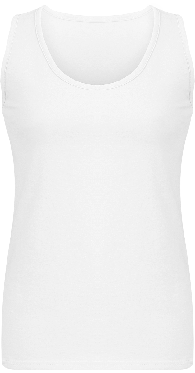 Camiseta De Tirantes De Mujer Cómoda Personalizada White