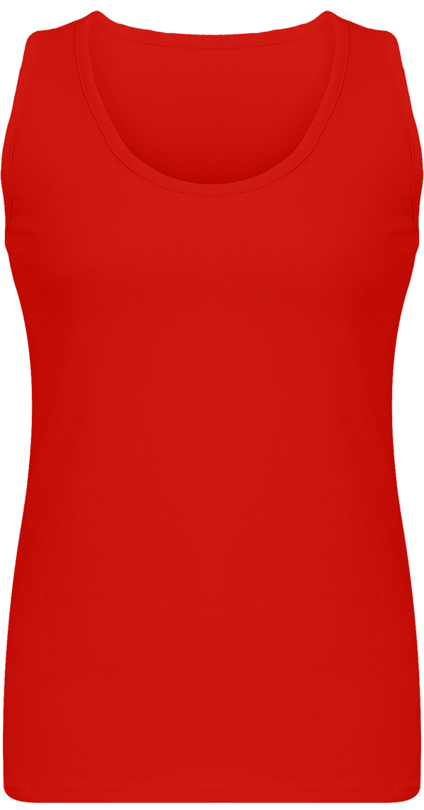 Debardeur femme en coton face Red