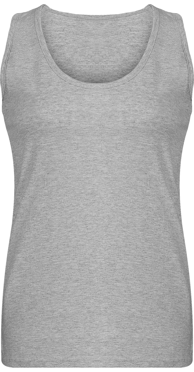Camiseta De Tirantes De Mujer Cómoda Personalizada Heather Grey