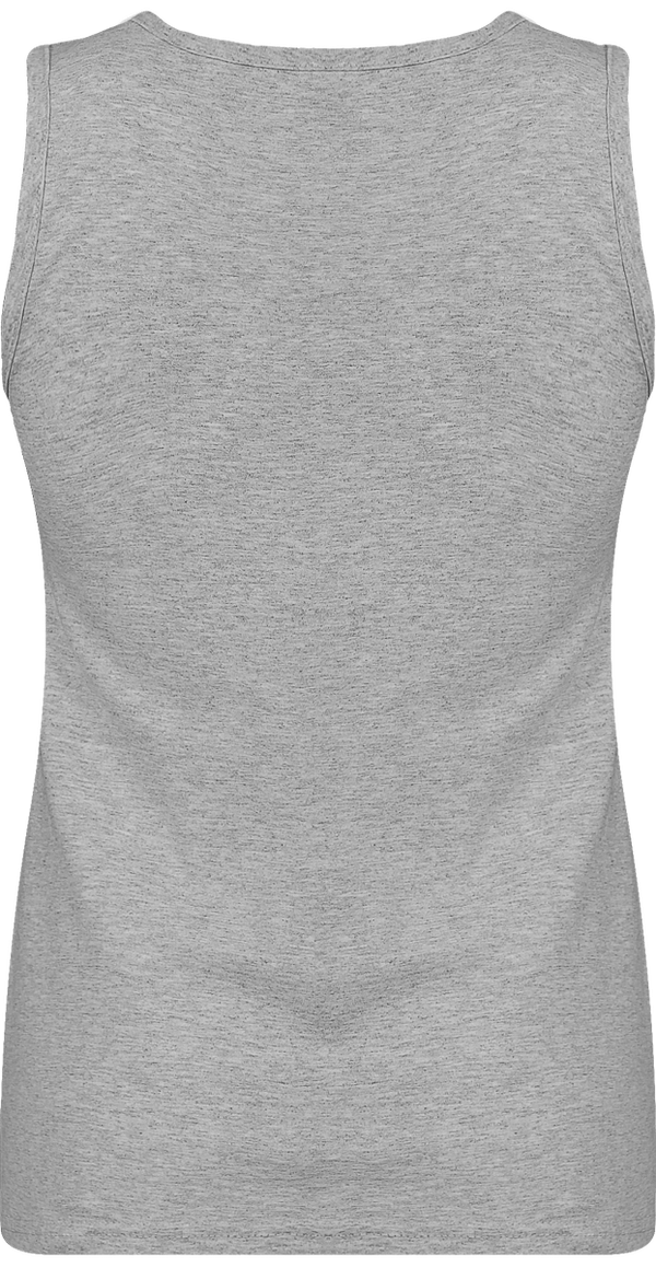 Debardeur femme en coton dos Heather Grey