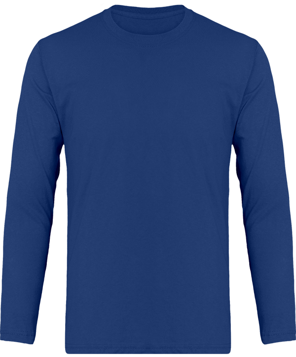 Tee shirt homme original manches longues face Royal Blue