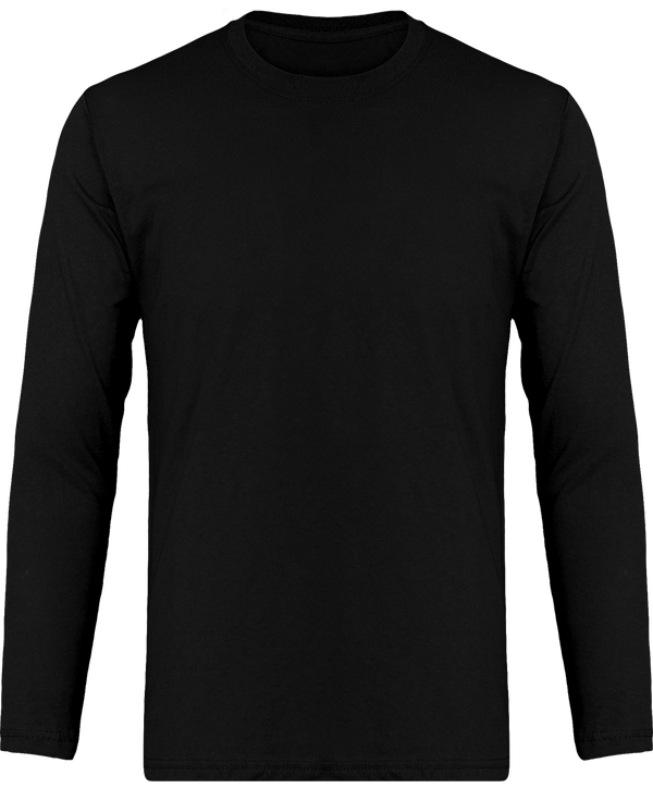 Tee shirt homme original manches longues face Black*