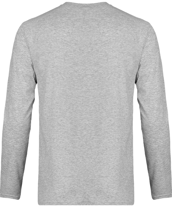 Tee shirt homme original manches longues dos Heather Grey*