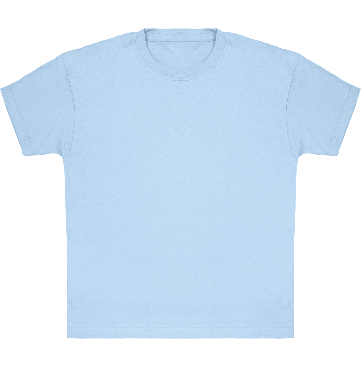 Classic Cotton T-Shirt For Kids To Customise Sky Blue
